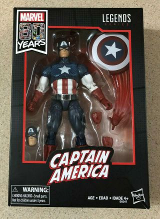 Marvel Legends Series Captain America 80th Year Anniversary Walmart Exclusive