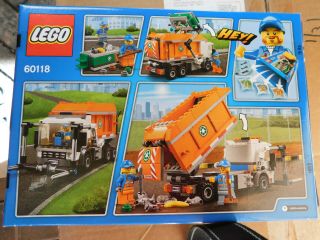 Lego City 60118 Garbage Trash Truck Box Set Retired Authentic 3