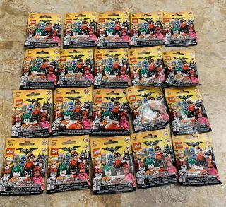 2017 Lego Batman Movie Minifigures Complete Set Of 20 Sealed/labeled
