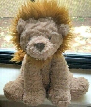 Jelly Cat London The Lion Plush Soft Brown Stuffed Animal Toy 10 "