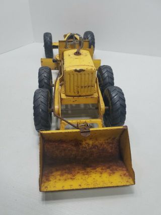 Vintage Nylint Pressed Steel Toy Road Grader Loader Model 3000 4