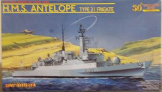 Cyber Hobby 1:700 Hms Antelope Anti Submarine Frigate.  Falklands War 1982