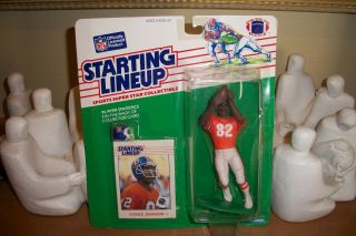 1988 Vance Johnson Starting Lineup Slu Sports Figure Broncos Domed Plz Read
