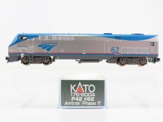 N Scale Kato 176 - 6004 Amtk Amtrak Phase V Ge P42 " Genesis " Diesel 62 Dcc Ready