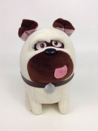 Ty The Secret Life Of Pets 6 " Mel Bulldog Dog Plush Stuffed Toy 2016