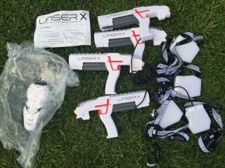 Laser X 4 Player Micro Blasters Laser Tag Set With Instructions And Remote