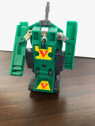 Vintage 80s Challenge of the Gobots; Green tank: treads 4
