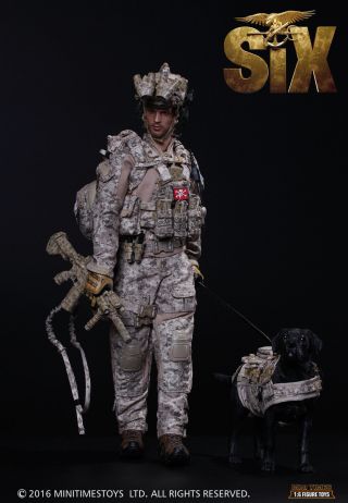 Mini Times 1/6 Scale 12 " Us Navy Seal Team 6 Devgru Action Figure With Dog M006