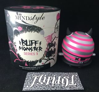 Vtg 2007 Mindstyle Signed Buff Monster 3 " Series 1 Sdcc Exclusive Limited Vinyl