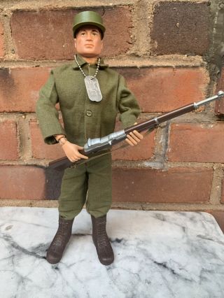 Vintage 1964 Hasbro Gi Joe Action Soldier Complete W/ M1 Rifle/dog Tag/cap