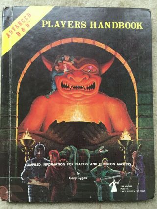 Advanced Dungeons And Dragons Players Handbook 6th Printing