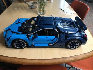 Technic Bugatti Chiron | Blue Racing Car Model Building Toys 42083