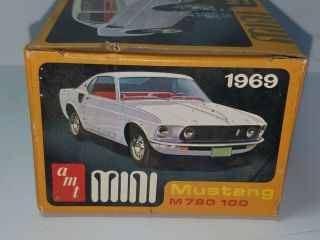 1/43 AMT MINI 1969 FORD MUSTANG UNSEALED MODEL KIT 2