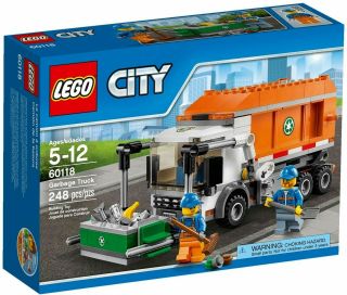 Lego City 60118 Garbage Truck Box Set Retired Authentic