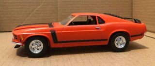 1970 Boss 302 Mustang Built Plastic Model 1:24 Rv - Mm 1981