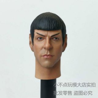 Shippping 1/6 Scale Star Trek Spock Head Sculpt Zachary Quinto Head Carved