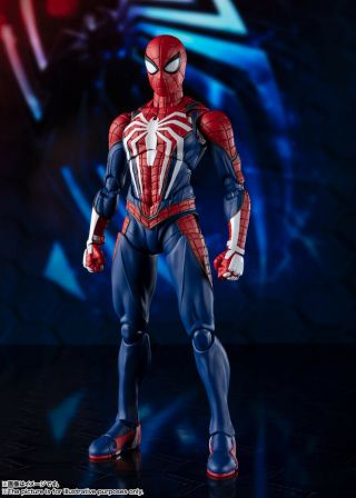 Bandai S.  h.  figuarts Marvel’s Spider - man Advanced suit PS4 Gamer Verse MIB 4