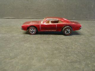 1969 Hot Wheels Red Line Custom Dodge Charger - Red