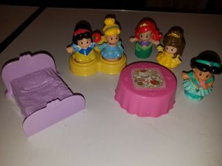5 Fisher Price Little People For Interactive Disney Princesses Music Castle