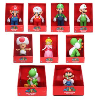 Mario Bros All Characters Peach Princess Toad Pvc Action Figure Toy 23cm