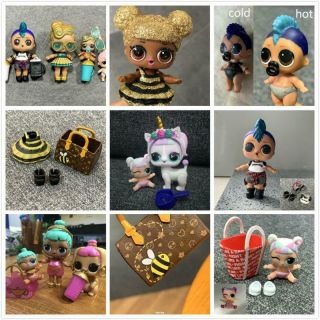 Authentic Lol Surprise L.  O.  L.  Unicorn Queen Bee Luxe Lil Sisters Punk Boy Doll