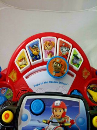 Pups To The Rescue Driver Paw Patrol Talking Toy Steering wheel Vtech 5