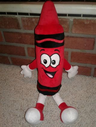 18 Inch Red Crayola Crayon Plush From The Crayola Experience