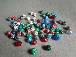 Mtg - Table Top Games - 75 Qty - Spin Down Dice Bulk - Magic The Gathering Dice