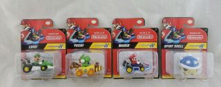 World Of Nintendo Mario Kart 8 Series 1 - 3 Full Set Mario Luigi Toad Yoshi