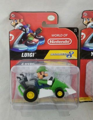 World of Nintendo Mario Kart 8 Series 1 - 3 Full Set Mario Luigi Toad Yoshi 2
