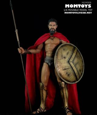 Momtoys 1/6 Spartan 300 Warriors King Leonidas Gerard Butler Action Figures Toy
