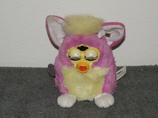 Vintage Furby Baby By Tiger Electronics 70 - 940 (purple And Yellow) (no Talk)