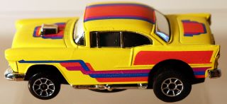 Dte 1978 Hot Wheels Scorcher Black Wheel Yellow 55 Chevy