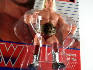 Galoob Toys WCW Wrestling Ric Flair red trunks MOC rare UK exclusive Hornby 4