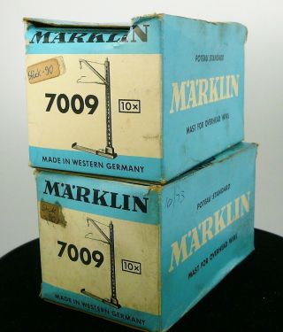 Marklin Ho Scale 7009 Set - 2 Boxes Catenary Towers (10 Per Box) Bg - Mm