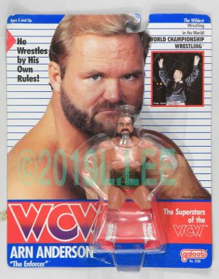 Galoob Toys Wcw Wrestling Arn Anderson Red Trunks Moc Rare Uk Exclusive