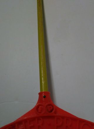 Vintage Fisher Price Rattle Ball Push Pull Toy Wooden Stick Toy made in U.  S.  A 5