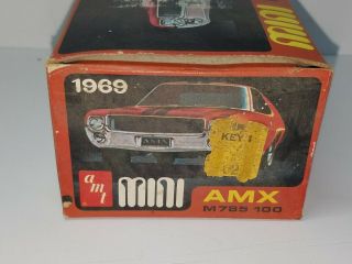 1/43 AMT MINI 1969 AMX AMERICAN MOTORS UNSEALED MODEL KIT 2