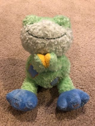 Bright Inspirations Smooches Green Praying Frog Sound Plush Stuffed Animal Toy