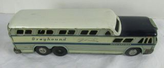 Greyhound Scenicruiser Express Friction Tin Coach Toy Bus 7531 Stone Japan