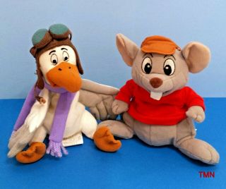 Disney The Rescuers Down Under Movie Bernard And Orville Plush Stuffed Toys 6 "