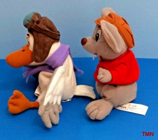 Disney The Rescuers Down Under Movie Bernard and Orville Plush Stuffed Toys 6 