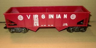 Vintage Marx O Gauge Trains.  Red " Virginia Hopper 28236 "