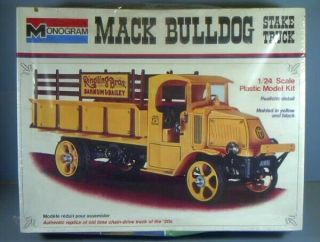 1920s Mack Bulldog Stake Truck,  By Monogram Models,  Ringling Bros Sign