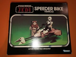 Vtg 1977 1983 Kenner Star Wars Return Of The Jedi Rotj Speeder Bike Vehicle Toys
