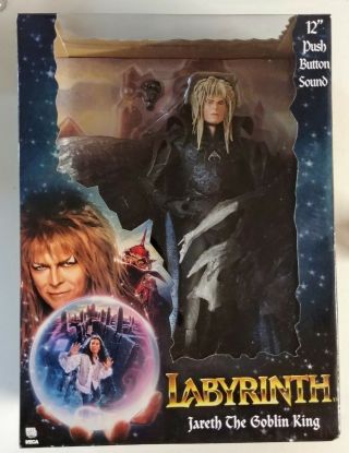 Labyrinth Jareth Goblin King Figure 12” Sound David Bowie Neca Henson Nib