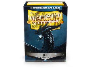Jet Matte Case Display Dragon Shield Standard Size Sleeves - 10 Packs