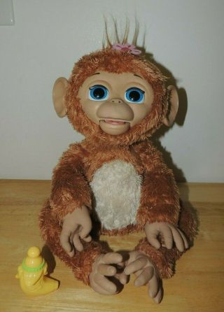 Furreal Friends Cuddles My Giggly Monkey Interactive Toy Doll With Bottle