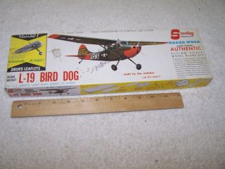 Vintage Sterling Models L - 19 Bird Dog Balsa Wood Airplane Kit