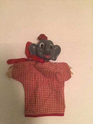 Vintage Hand Puppet Walt Disney Dumbo By Gund Usa